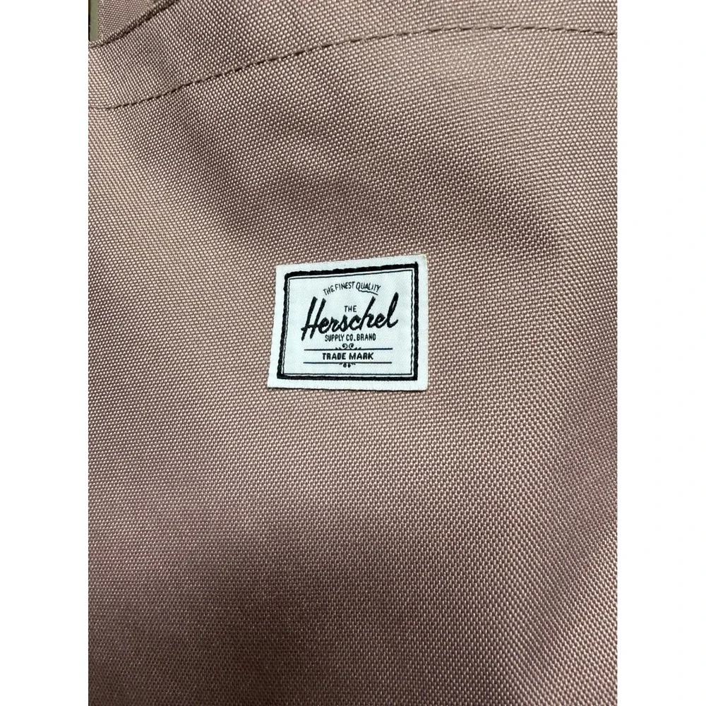 Herschel Supply Co Mica Zip Tote Bag Pink Canvas Large Shoulder Bag